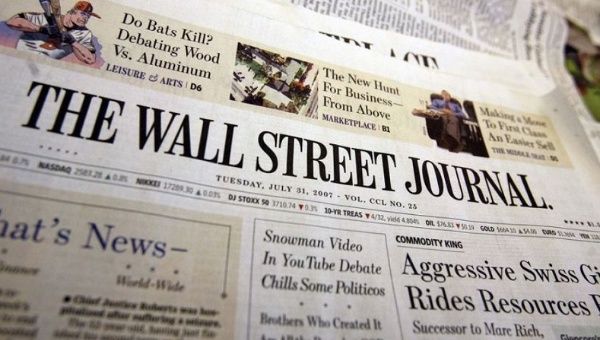 The Wall Street Journal ran with a headline that attempts to defame Venezuelan leaders.