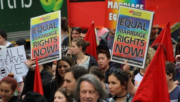 The majority of Australians support same-sex marriage, including over half of Liberal party voters.