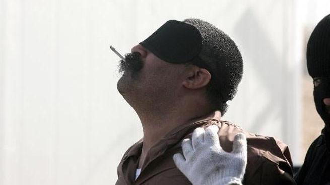 A man about to be executed in Saudi Arabia.