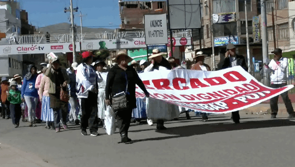 Strike actions in the region of Puno