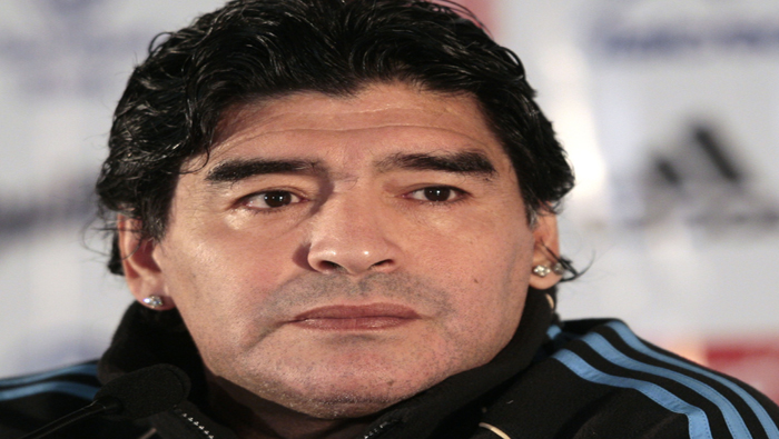 Maradona is widely regarded as one of the best footballers in history.