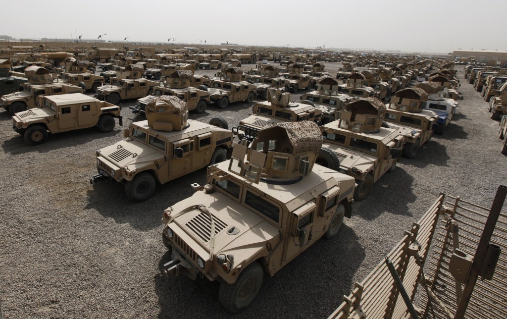 The United States has provided Iraq with thousands of humvees, many of which are now being used in suicide bombings by the Islamic State group.