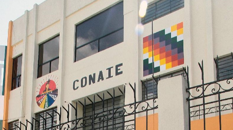 Conaie's headquarters in Quito.