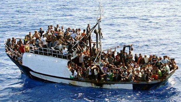 A fishing boat carrying 300 migrants in the Mediterranean