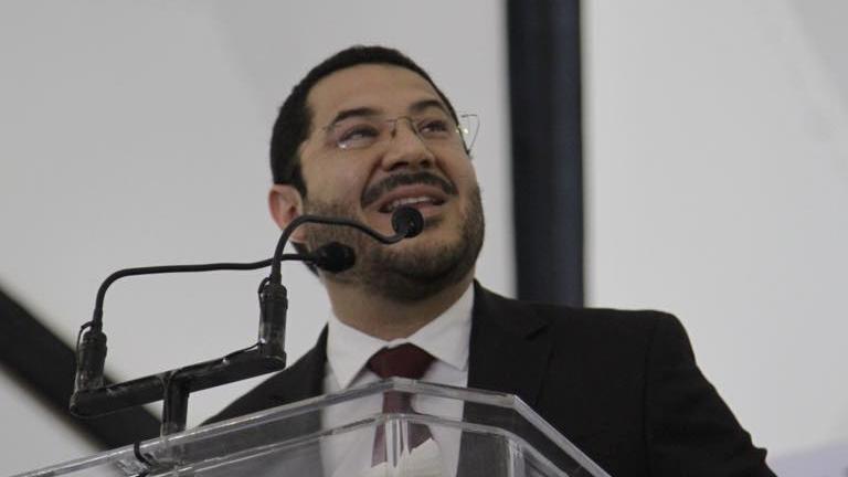 Marti Batres, President of the Mexico’s National Regeneration Movement (Morena) during a public event.