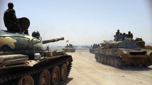 The Syrian army says it's in control of the al-Thalaa airbase.