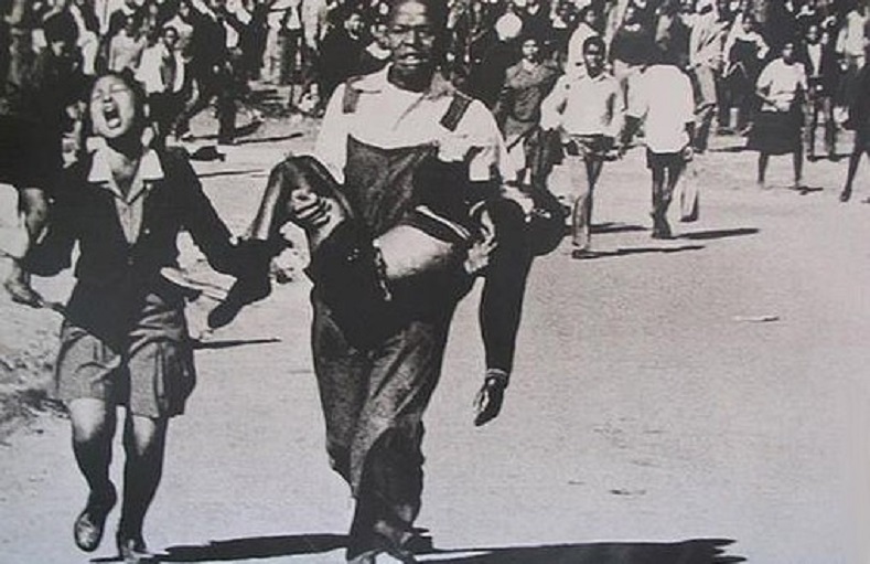 Sam Nzima's famous photograph of Hector Pieterson, 12, whose death has come to symbolize the tragedy of the Sharpeville Massacre. 