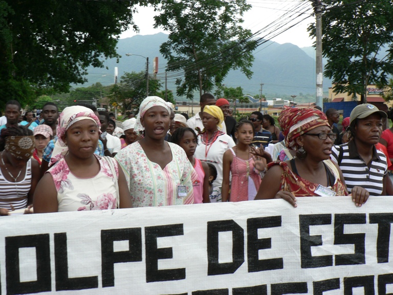 Marching in Honduras