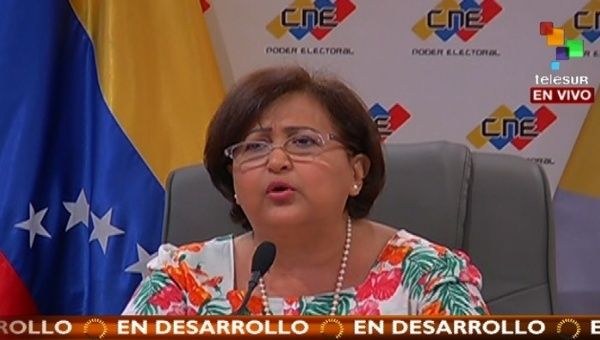 The president of Venezuela's electoral authority, Tibisay Lucena, says the elections have always been scheduled for this year.
