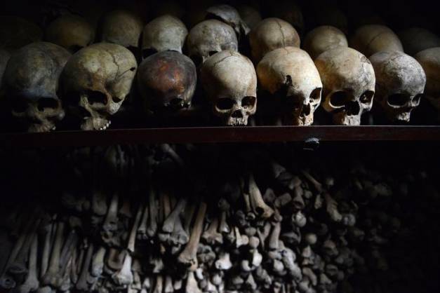 A memorial of the Rwandan genocide