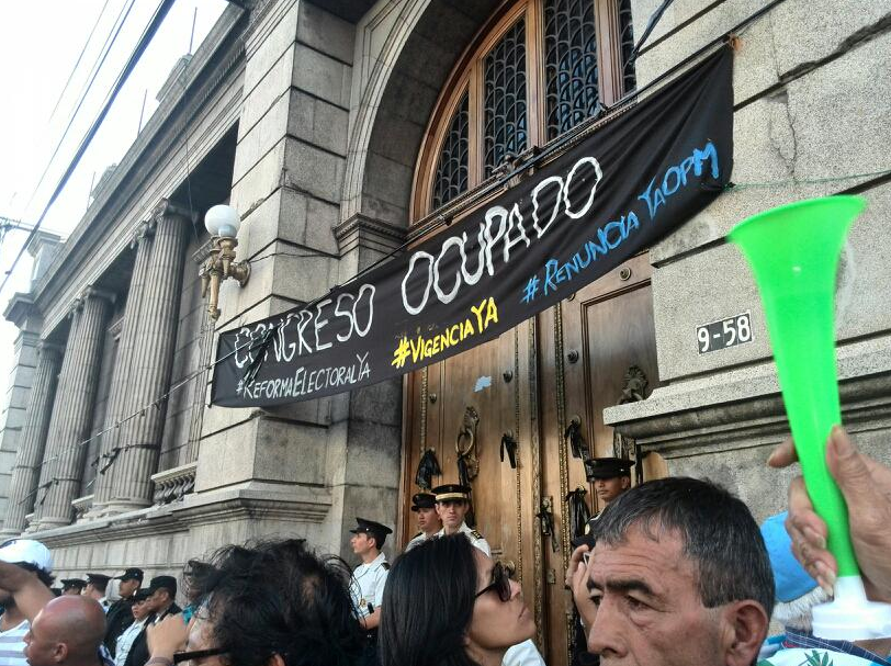 Protesters occupied Guatemala's Congress, as recent revelations have implicated various lawmakers in the government corruption scandal.