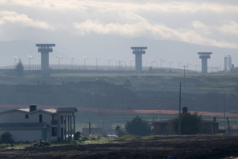 general view shows a part of the Altiplano Federal Penitentiary, where the drug lord Joaquin 