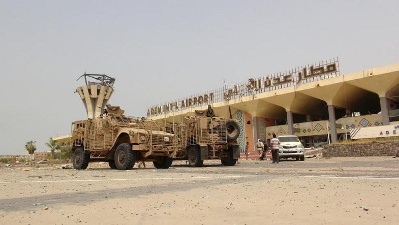 A view of the international airport of Yemen's southern port city of Aden after Southern Resistance fighters took it from Houthi fighters, July 14, 2015.