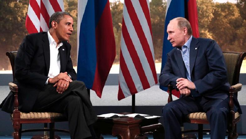 U.S. President Barack Obama meets with Russian President Vladimir Putin during the G8 Summit at Lough Erne in Enniskillen, Northern Ireland June 17, 2013.