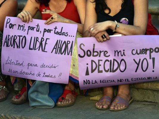 Women in Paraguay fight for abortion rights. 