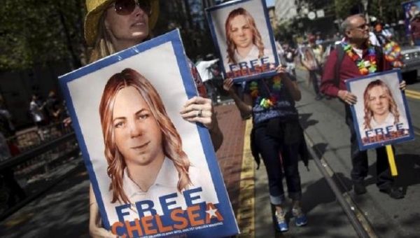 Chelsea Manning is serving five years of a 35-year prison sentence at the United States Disciplinary Barracks at Ft. Leavenworth, Kansas.