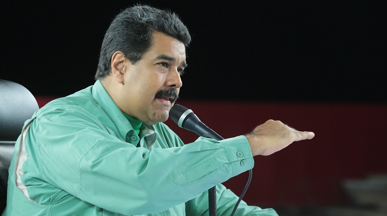 Venezuelan President Nicolas Maduro during his weekly television program.