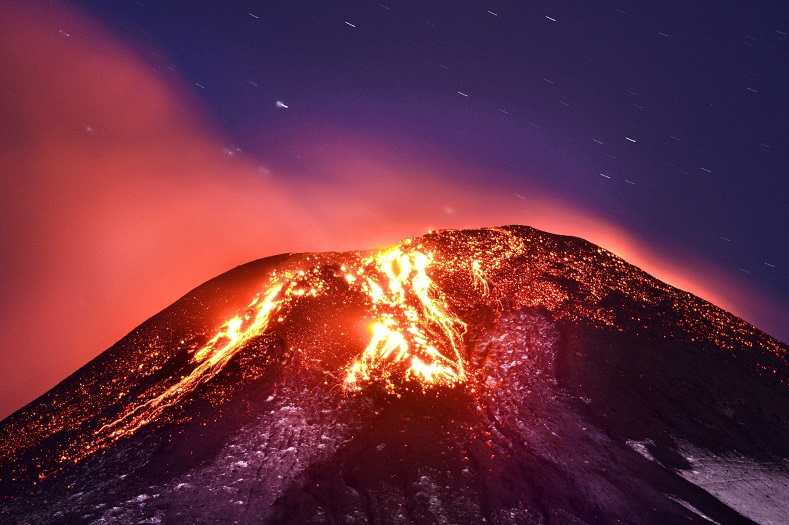 Four thousand residents were evacuated when Villarrica Volcano erupted south of Santiago, Chile.