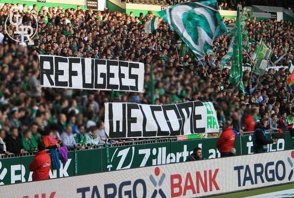 Fans of Werder Bremen.