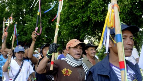 On August 30, Colombian campesinos started a massive mobilization against the government that will last until Saturday.