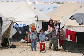 Syrians waiting in U.N. refugee camps in neighboring Jordan.