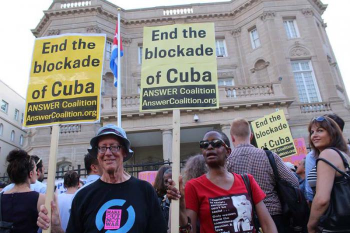 Two thirds of U.S. citizens, according to polls, are against the blockade on Cuba.