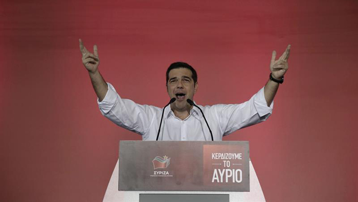 Syriza leader, Alexis Tsipras.