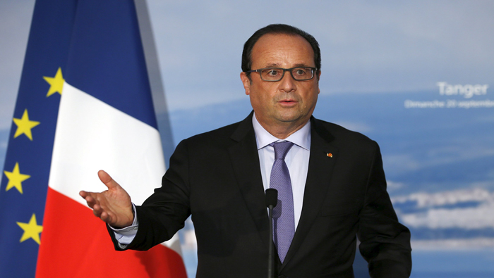 French president Francois Hollande