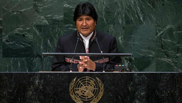 Bolivian President delivers remarks at the United Nations