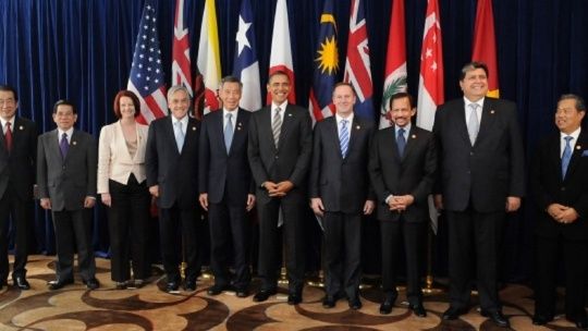 Leaders of the TPP member states