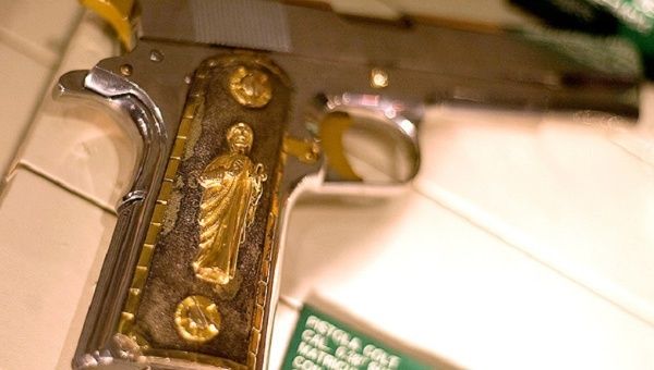 A gun allegedly belonging to Joaquin 