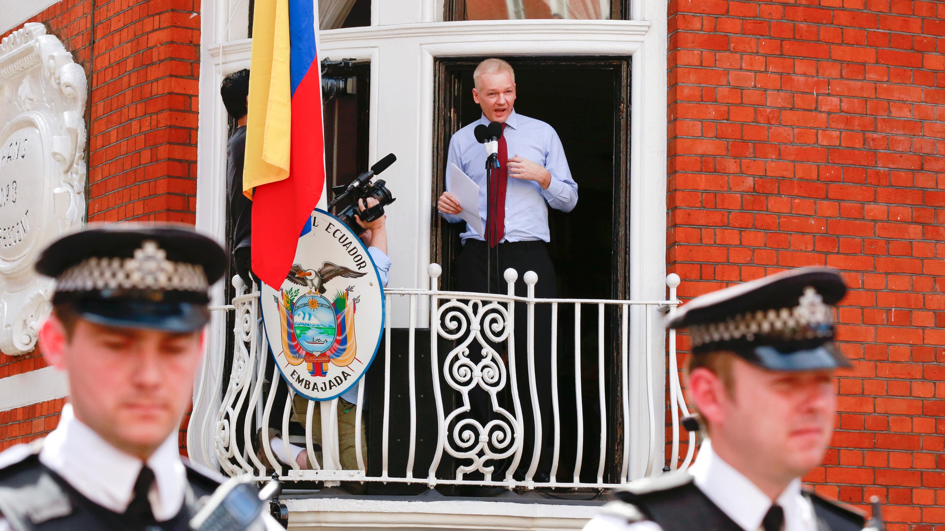 Assange has been trapped inside Ecuador's Embassy in London since he sought asylum there in 2012 to avoid extradition to Sweden.