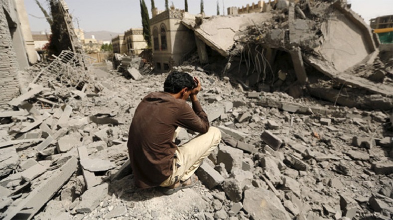 With U.S. weaponry, Saudi Arabia is killing innocent people in Yemen and causing massive destruction.