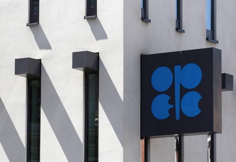 The Organization of the Petroleum Exporting Countries (OPEC) logo is pictured at its headquarters in Vienna June 10, 2014.