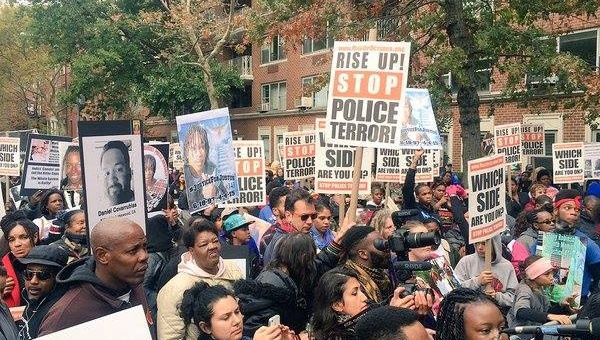 Rise Up October protests in New York are calling for a fundamental change in U.S. policing.