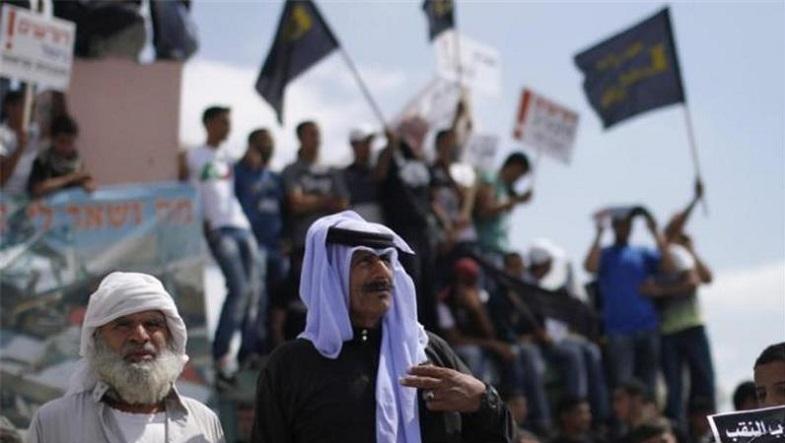 Bedouins living in Israel's southern Negev region protest against government plans to confiscate their land.