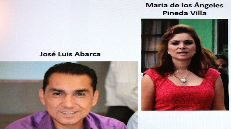 Former Iguala Mayor Jose Abarca and his wife, Maria de los Angeles Pineda, in a photo released in 2014, when the couple were wanted by police.