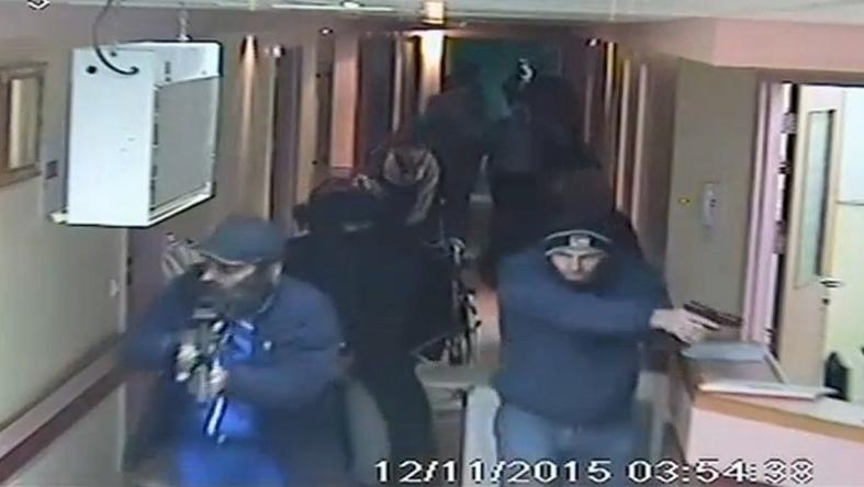 CCTV footage from Hebron’s al-Ahli hospital showing Israeli undercover forces during their raid to detain Abdullah al-Shalaldeh.