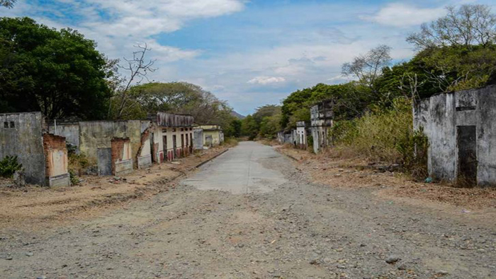 This street in ruins is not the result of the tragedy itself, but of 30 years of neglect.
