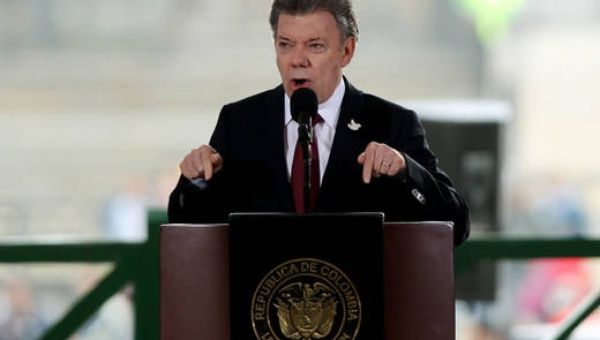 Colombian President Juan manuel Santos rules out the possibility of forming a constitutional assembly. 