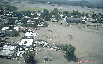 Armero after the eruption.