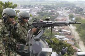 A file photo of Colombian soldiers in the department of Cauca in 2009, who have long been operating in the region.