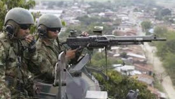A file photo of Colombian soldiers in the department of Cauca in 2009, who have long been operating in the region. 