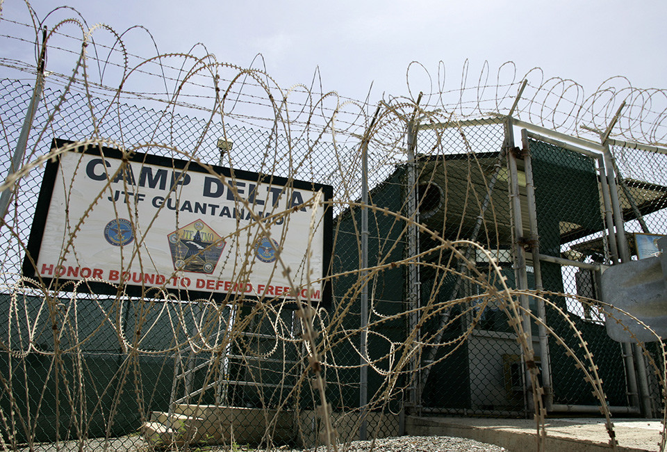 An outside view of Guantanamo Bay prison