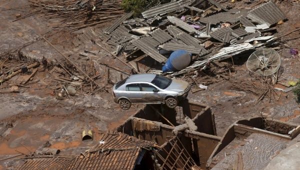 Villages were left destroyed and deserted in the aftermath of the dam spill in Mariana, Minas Gerais, Nov. 5, 2015.
