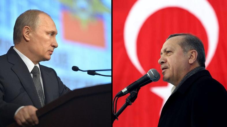 Russia's President Vladimir Putin and Turkey's President Recep Tayyip Erdogan.