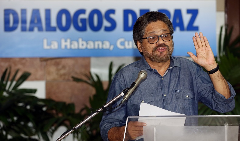 FARC leader Ivan Marquez, the guerrilla groups said in a communique that they are committed to live peacefully.