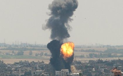 The Israeli armed forces carried out an attack on alleged Hamas targets Monday, Dec. 7, 2015.