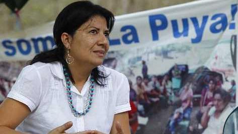 Community leader Yolanda Oqueli fights for La Puya.