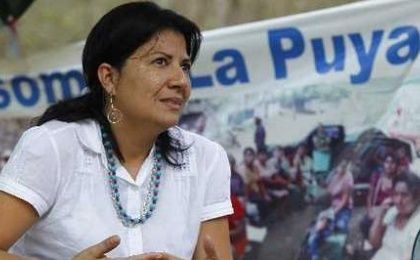 Community leader Yolanda Oqueli fights for La Puya.